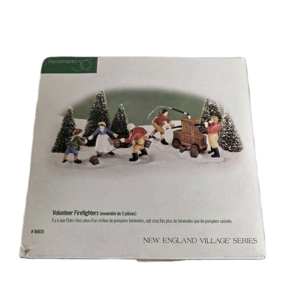 Dept Department 56 New England Village Volunteer Firefighters Set of 2 (56635)